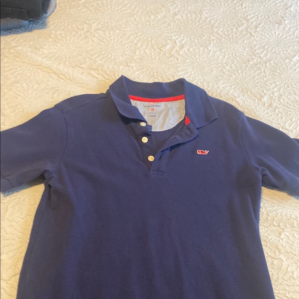 Vineyard Vines Blue Polo Shirt with Classic Design
